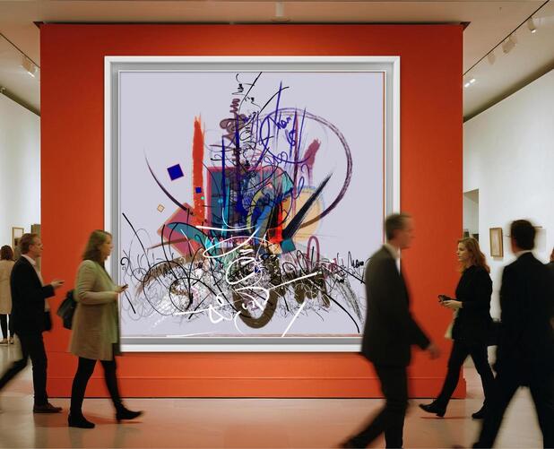 AKL ART 140 X 140 cm - TOGETHER | SAWA